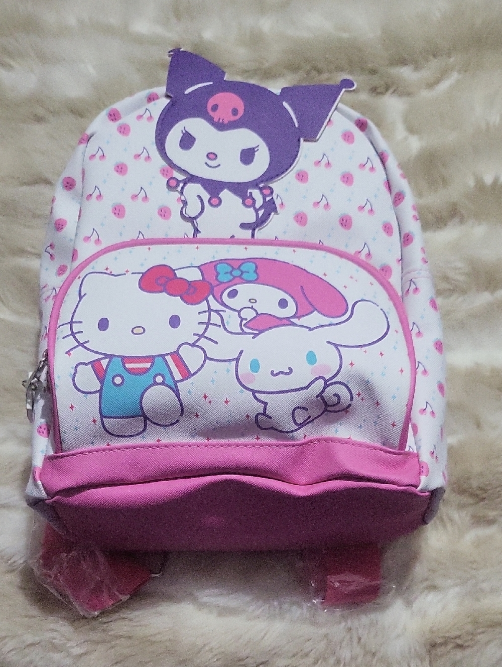 Hello Kitty and friends Sanrio Kuromi Cherry & Strawberry Print Backpack.